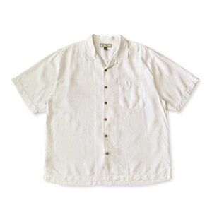 Tommy Bahama Silk Button Up Camp Collar Short Sleeve Shirt Resort Wear Vacation